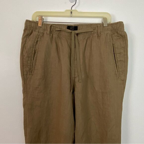 Linen Club Room Luxury Women’s Tan Adjustable Waist Pockets Contemporary Size L - Picture 10 of 11